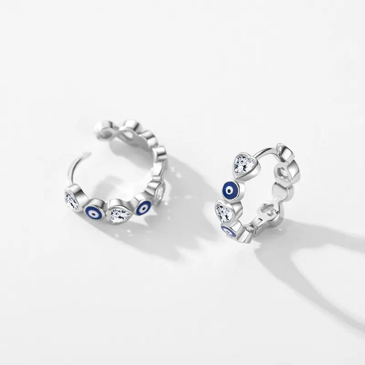 Evil Eye Ring and Earrings Combo