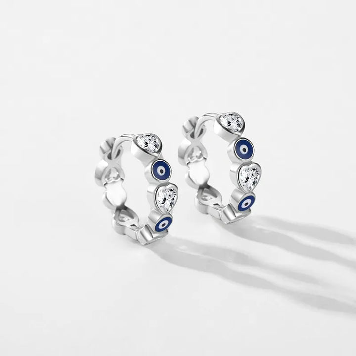 Evil Eye Ring and Earrings Combo