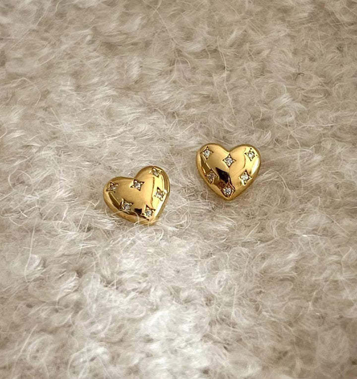 Sweet Heart Bubble Earrings