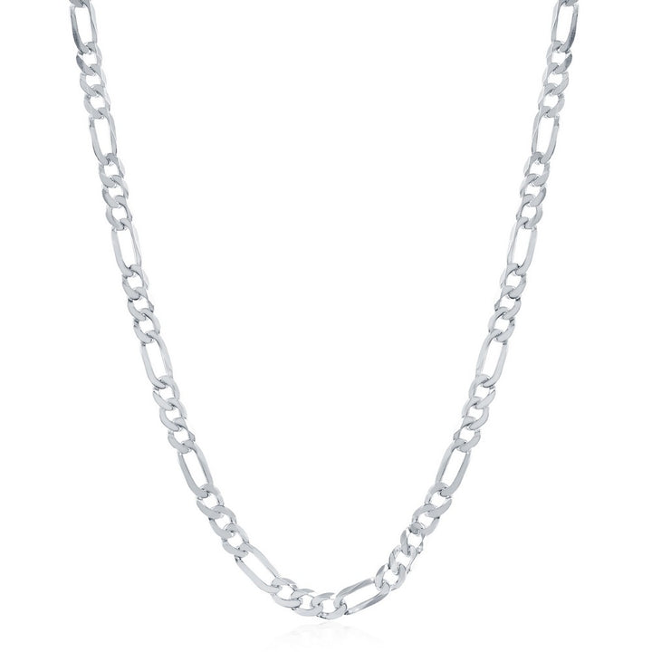 4mm Figaro Chain Sterling silver