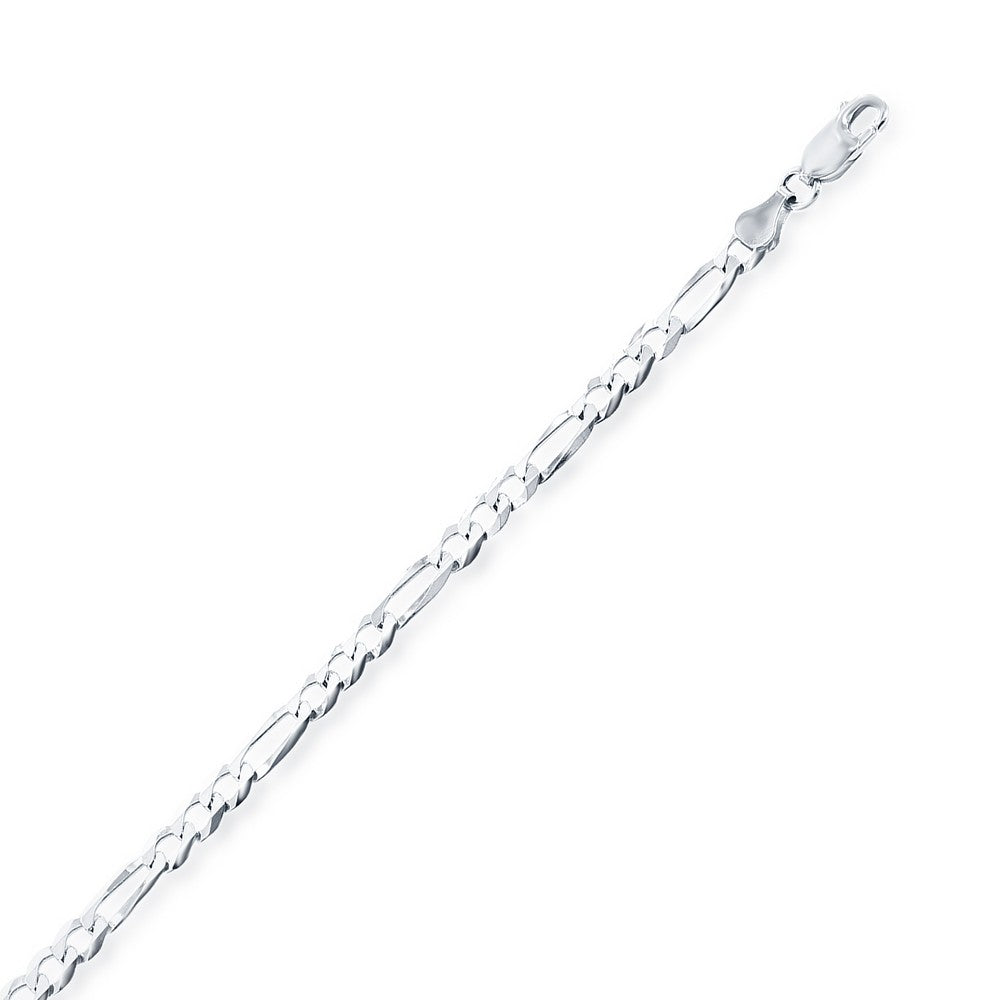 4mm Figaro Chain Sterling silver