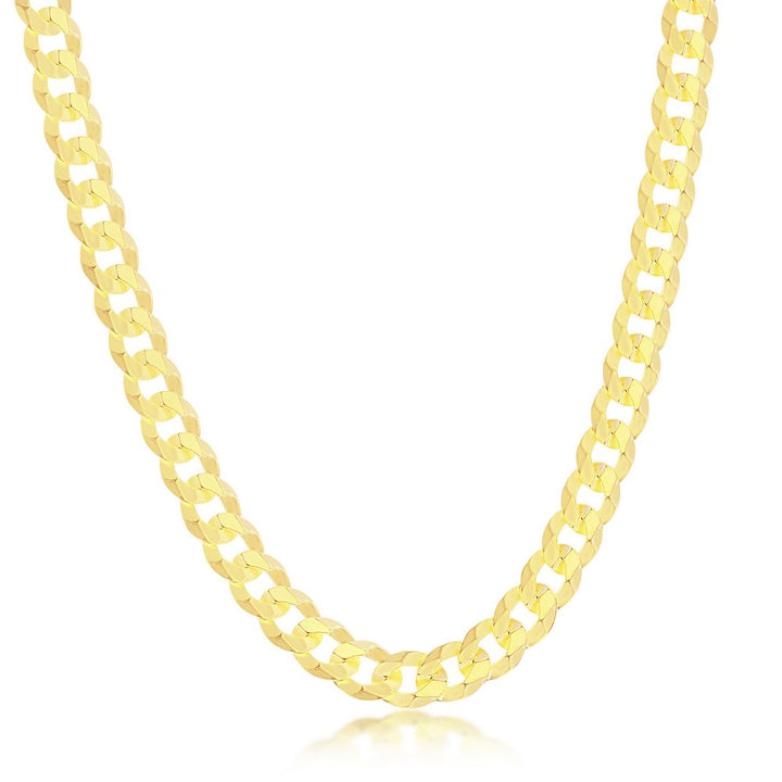 6mm Sterling Silver Curb Chain/ bracelet Yellow